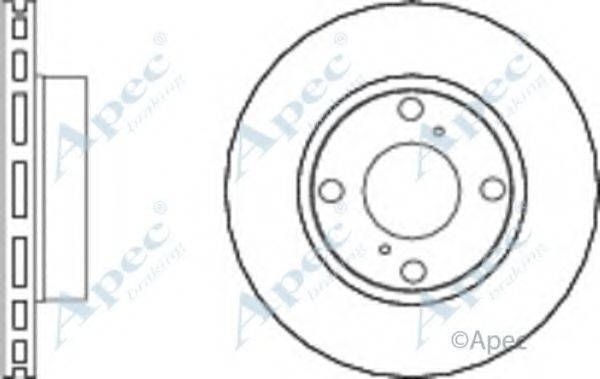 Тормозной диск APEC braking DSK2781