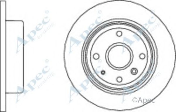 Тормозной диск APEC braking DSK2783