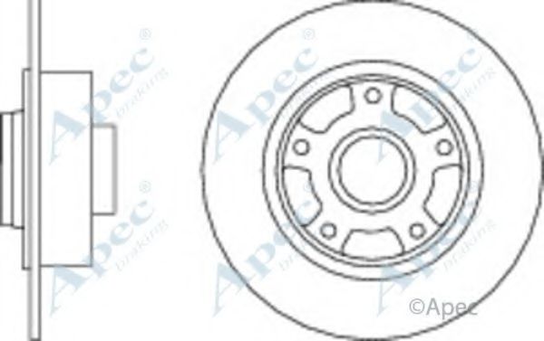 Тормозной диск APEC braking DSK2843