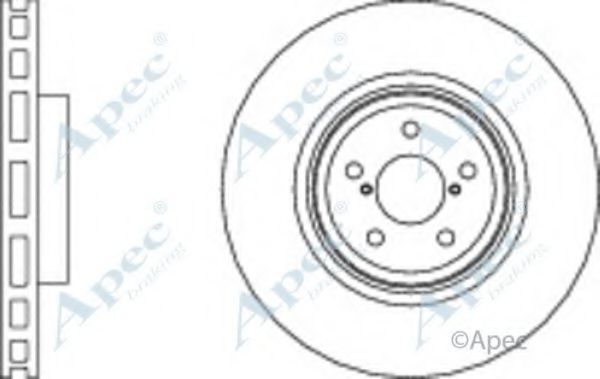 Тормозной диск APEC braking DSK2858