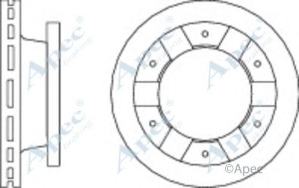 Тормозной диск APEC braking DSK2897