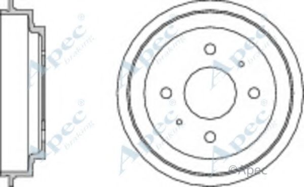 Тормозной барабан APEC braking DRM9144