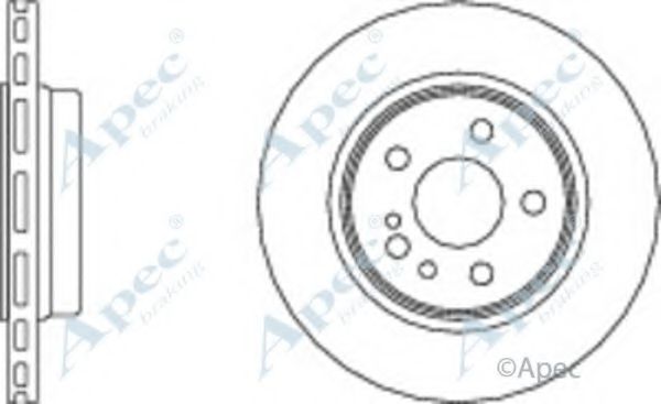 Тормозной диск APEC braking DSK928