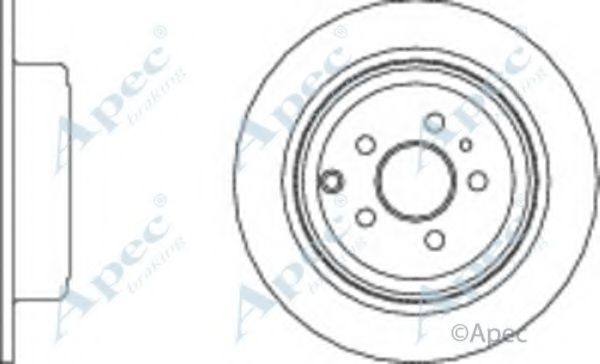 Тормозной диск APEC braking DSK948