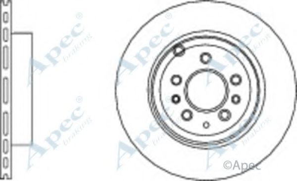 Тормозной диск APEC braking DSK2757