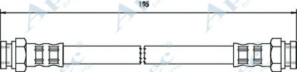 Тормозной шланг APEC braking HOS3042