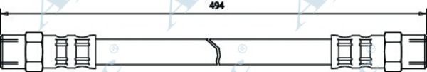 Тормозной шланг APEC braking HOS3096