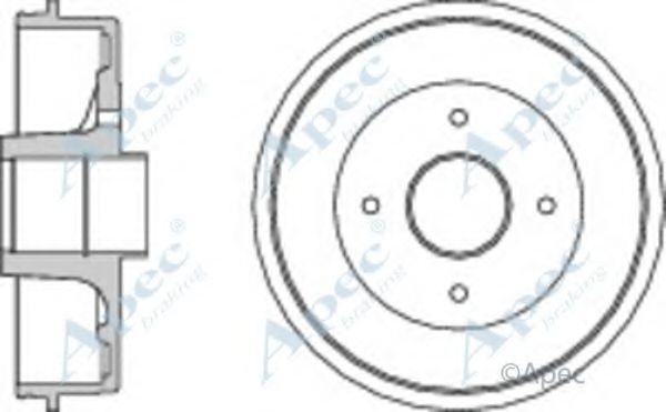 Тормозной барабан APEC braking DRM9160