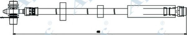 Тормозной шланг APEC braking HOS3811