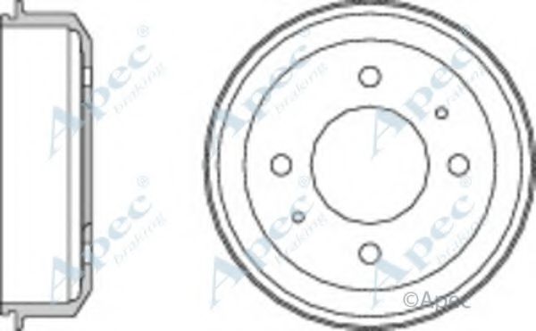Тормозной барабан APEC braking DRM9171