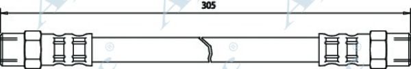 Тормозной шланг APEC braking HOS3184