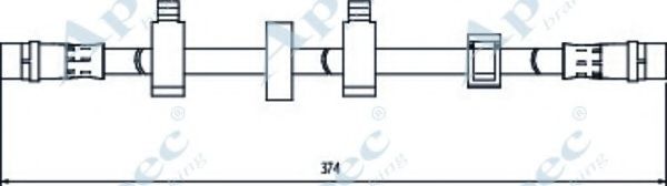 Тормозной шланг APEC braking HOS4103