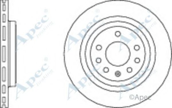 Тормозной диск APEC braking DSK3002