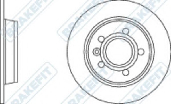 Тормозной диск APEC braking DK6097