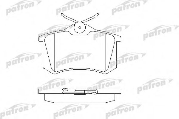Комплект тормозных колодок, дисковый тормоз PATRON PBP1083
