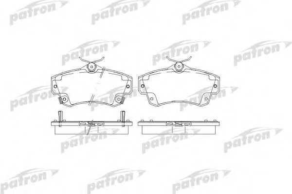 Комплект тормозных колодок, дисковый тормоз PATRON PBP1442