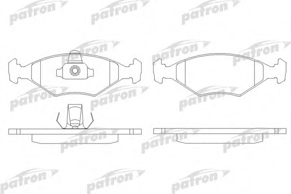 Комплект тормозных колодок, дисковый тормоз PATRON PBP896