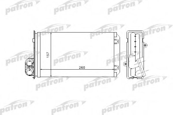 Теплообменник, отопление салона PATRON PRS2069