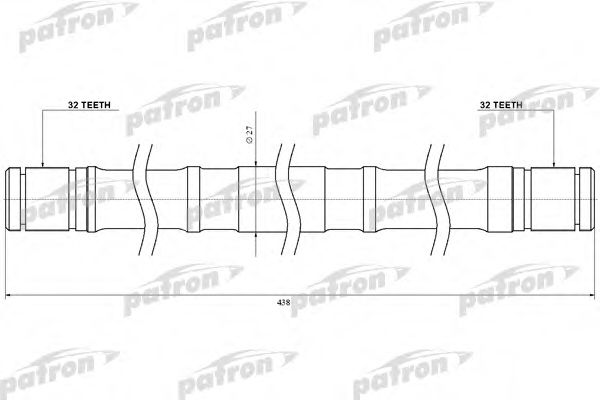 Приводной вал PATRON SR20RH