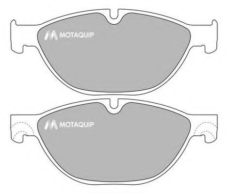 Комплект тормозных колодок, дисковый тормоз MOTAQUIP LVXL1666