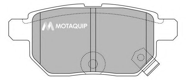 Комплект тормозных колодок, дисковый тормоз MOTAQUIP LVXL1363