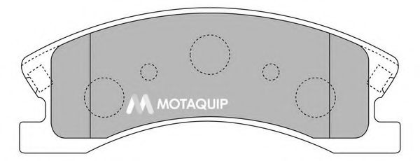 Комплект тормозных колодок, дисковый тормоз MOTAQUIP LVXL1199