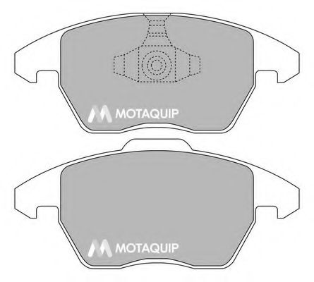 Комплект тормозных колодок, дисковый тормоз MOTAQUIP LVXL1254