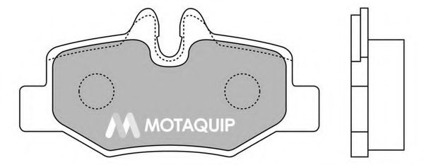 Комплект тормозных колодок, дисковый тормоз MOTAQUIP LVXL1270