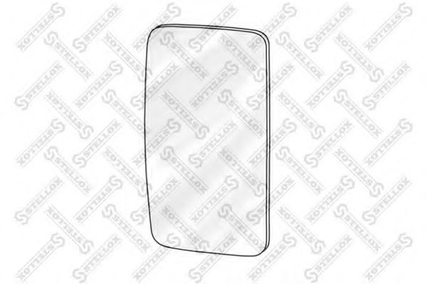 Зеркальное стекло, наружное зеркало STELLOX 87-30224-SX