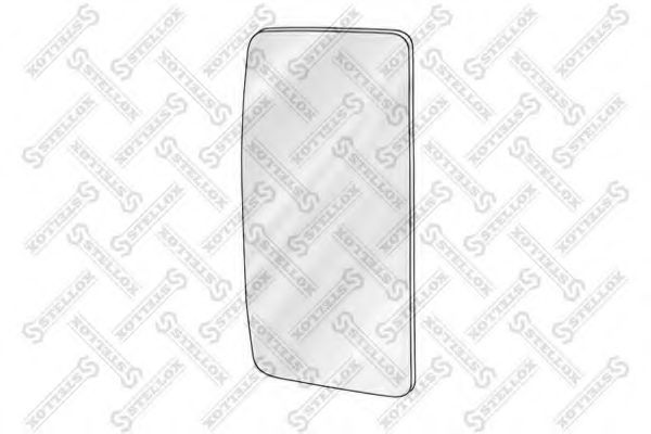 Зеркальное стекло, наружное зеркало STELLOX 87-30225-SX