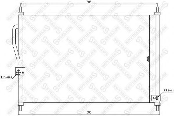 Конденсатор, кондиционер STELLOX 10-45220-SX