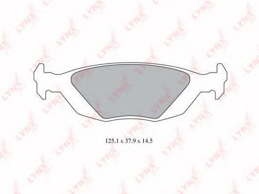 Комплект тормозных колодок, дисковый тормоз LYNXauto BD-6701