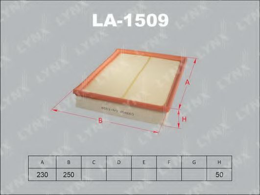 Воздушный фильтр LYNXauto LA-1509