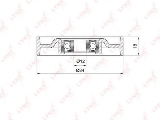 Натяжной ролик, поликлиновой  ремень LYNXauto PB-5041