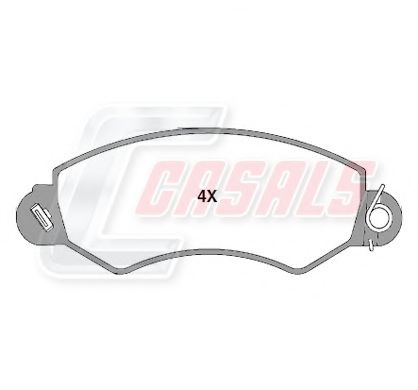 Комплект тормозных колодок, дисковый тормоз CASALS 24359