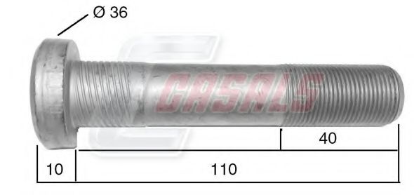 Болт крепления колеса CASALS 21540