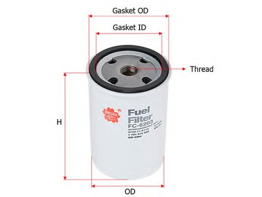 Топливный фильтр SAKURA  Automotive FC-6203