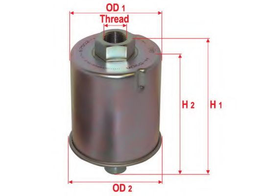 Фильтр, Гидравлическая система привода рабочего оборудования SAKURA  Automotive H5908