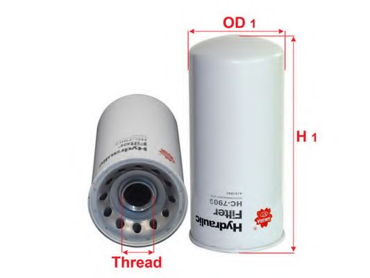 Фильтр, Гидравлическая система привода рабочего оборудования SAKURA  Automotive HC-7909