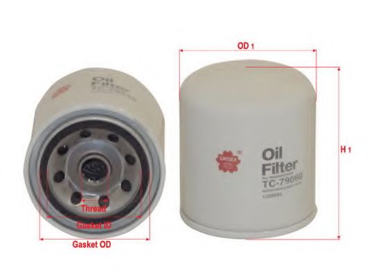 Гидрофильтр, автоматическая коробка передач SAKURA  Automotive TC-79060