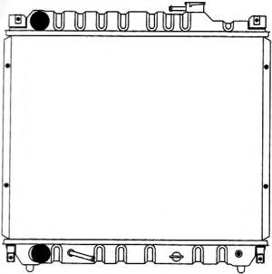 Радиатор, охлаждение двигателя SAKURA  Automotive 1081-0213