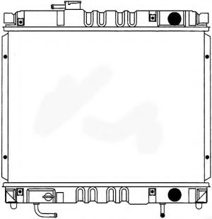 Радиатор, охлаждение двигателя SAKURA  Automotive 1171-0202