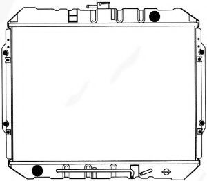 Радиатор, охлаждение двигателя SAKURA  Automotive 1211-0241