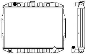 Радиатор, охлаждение двигателя SAKURA  Automotive 1321-0320