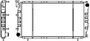 Радиатор, охлаждение двигателя SAKURA  Automotive 1420-0103