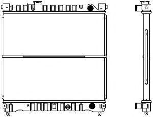 Радиатор, охлаждение двигателя SAKURA  Automotive 1431-0208