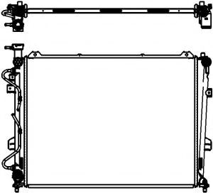 Радиатор, охлаждение двигателя SAKURA  Automotive 3451-8502