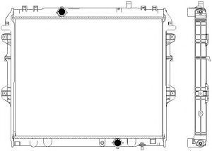 Радиатор, охлаждение двигателя SAKURA  Automotive 3461-1055