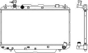 Радиатор, охлаждение двигателя SAKURA  Automotive 3461-1089