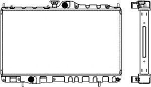Радиатор, охлаждение двигателя SAKURA  Automotive 4321-1009